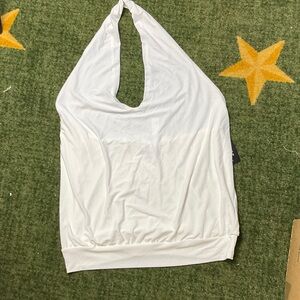 Express Ivory Halter Top